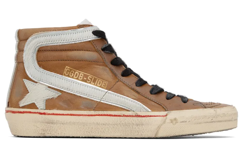 Golden Goose Brown Slide Sneakers (GWF00115.F003234.55440)