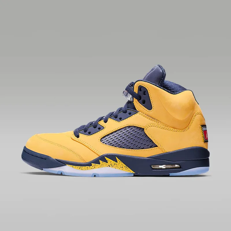 Air Jordan Nike AJ V 5 SP ‘Amarillo’ (Michigan) (2019) (CQ9541-704)