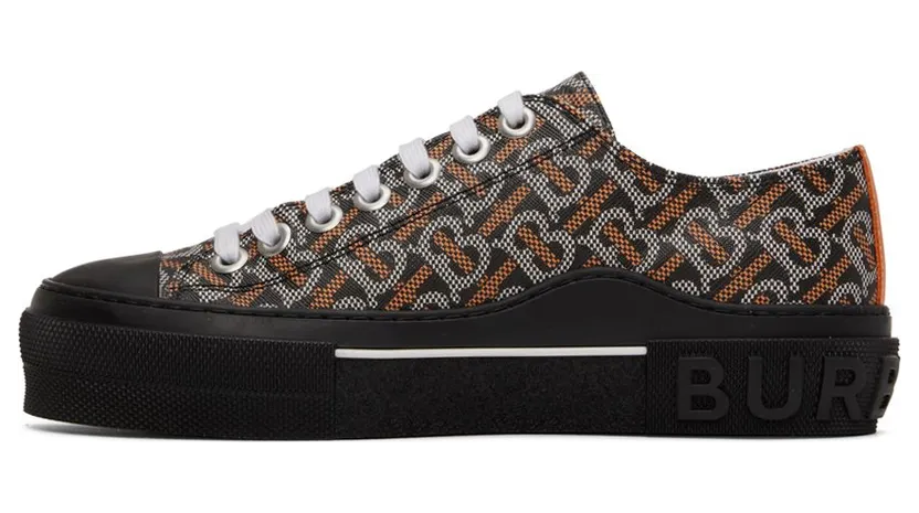 Burberry Black Monogram Print BLACK/WHITE/ORANGE (8059253) (3)