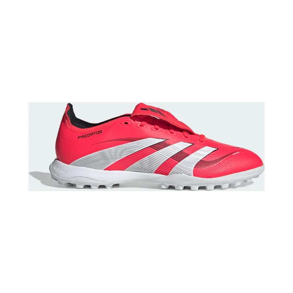 adidas Predator League Fold-over Tongue Turf Boots “Lucid Red / Cloud White / Core Black” (JS0384)