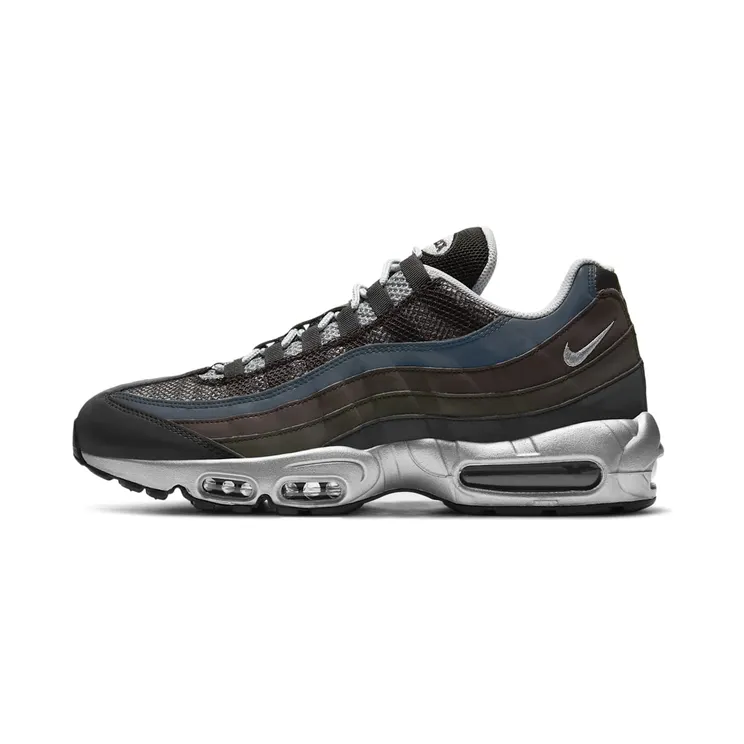 Nike Air Max 95 Premium “Black / Game Royal / University Red / Metallic Silver” (DH8075-001)