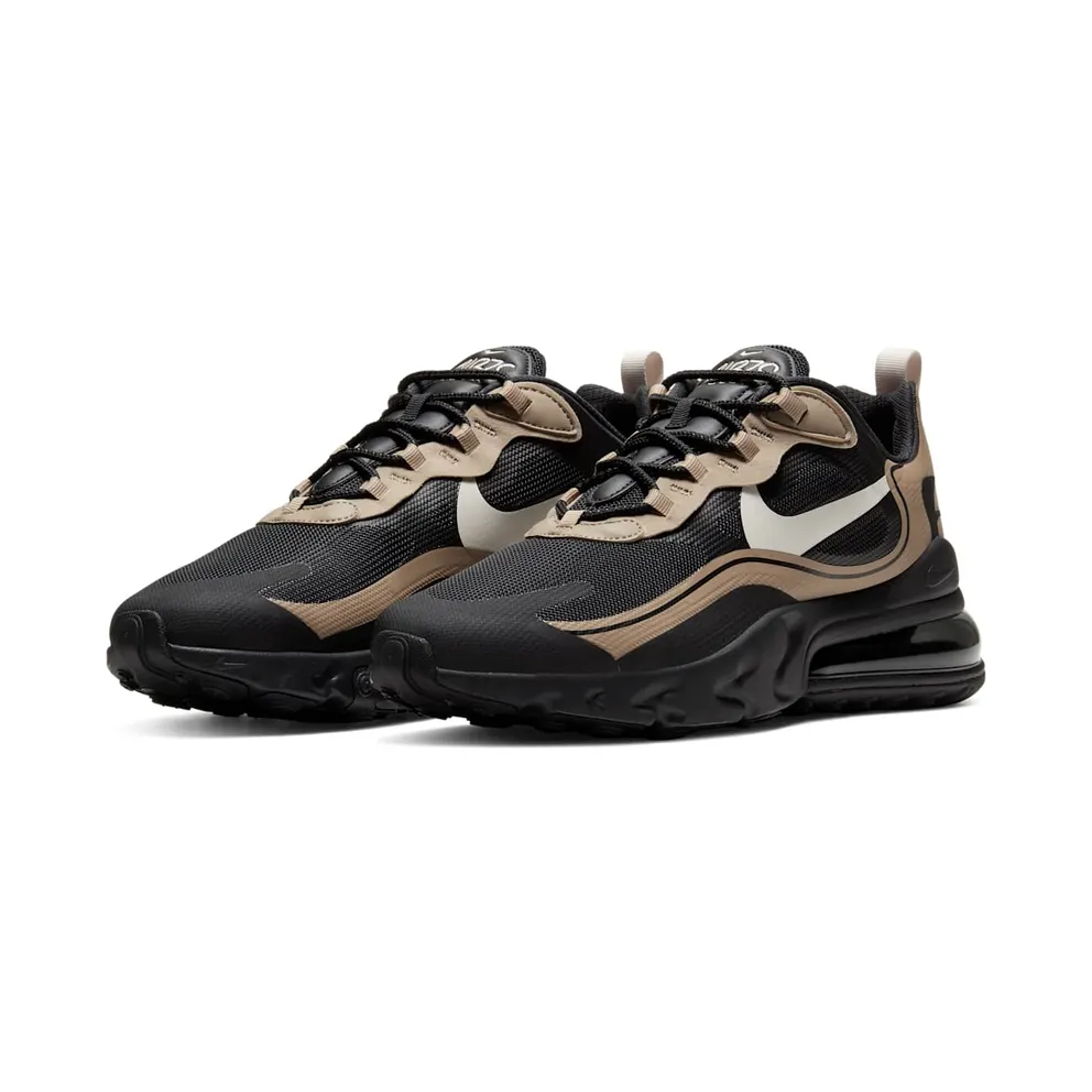 Nike Air Max 270 React “Black / Khaki / Metallic Gold / Light Bone” (CV1632-001)