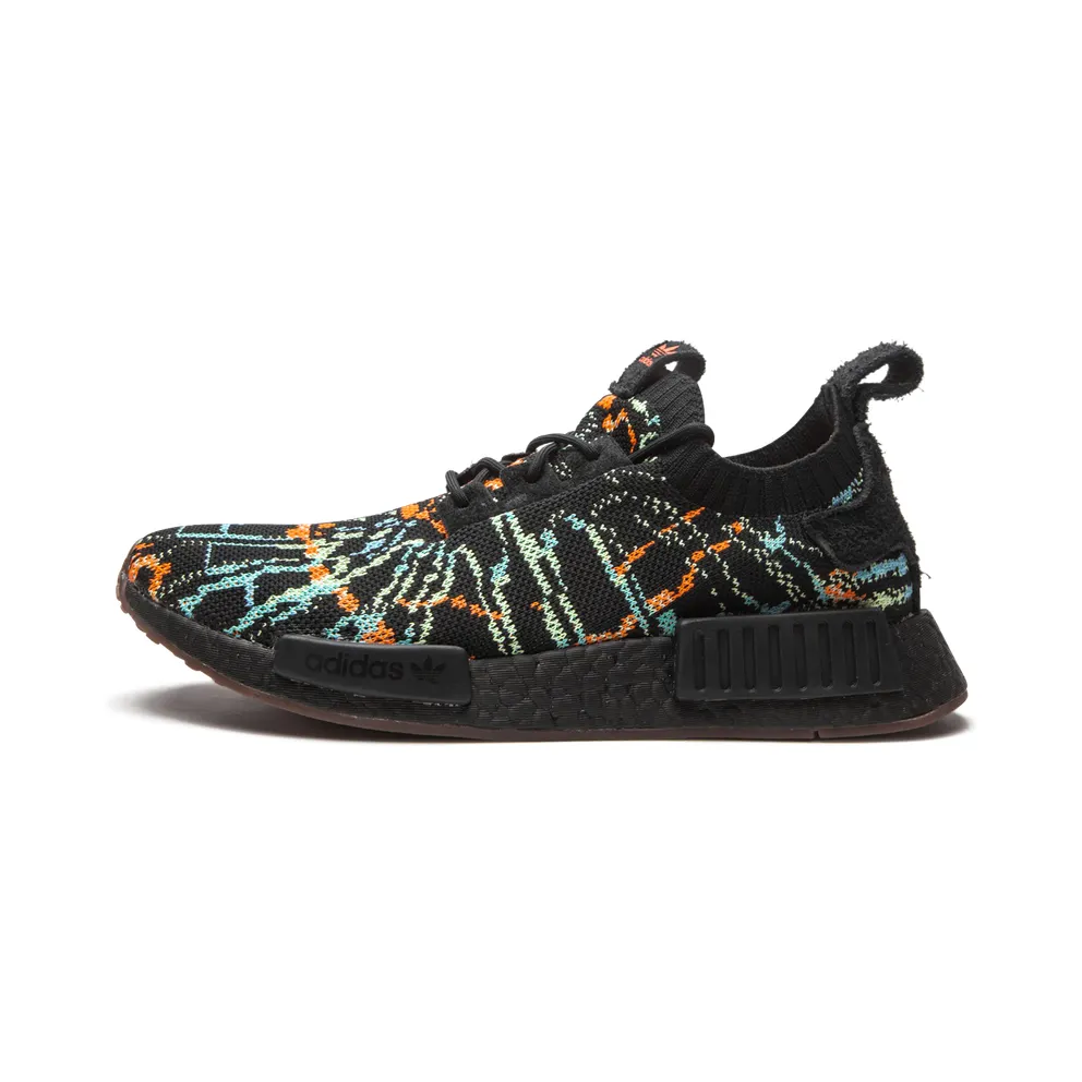 Adidas NMD_R1 Primeknit ‘Black Glitch’ Core Black/Core Black/Gum (G57941)