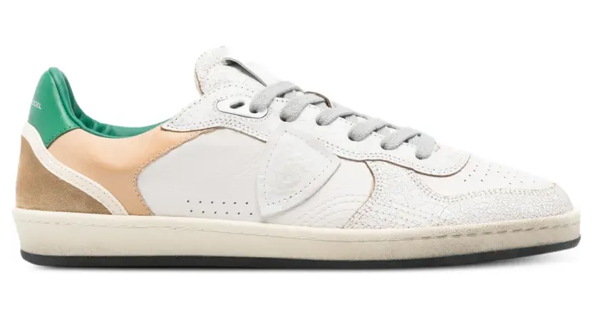 Philippe Model Paris Geperforeerde leren sneakers – Wit (PGLUUC03)