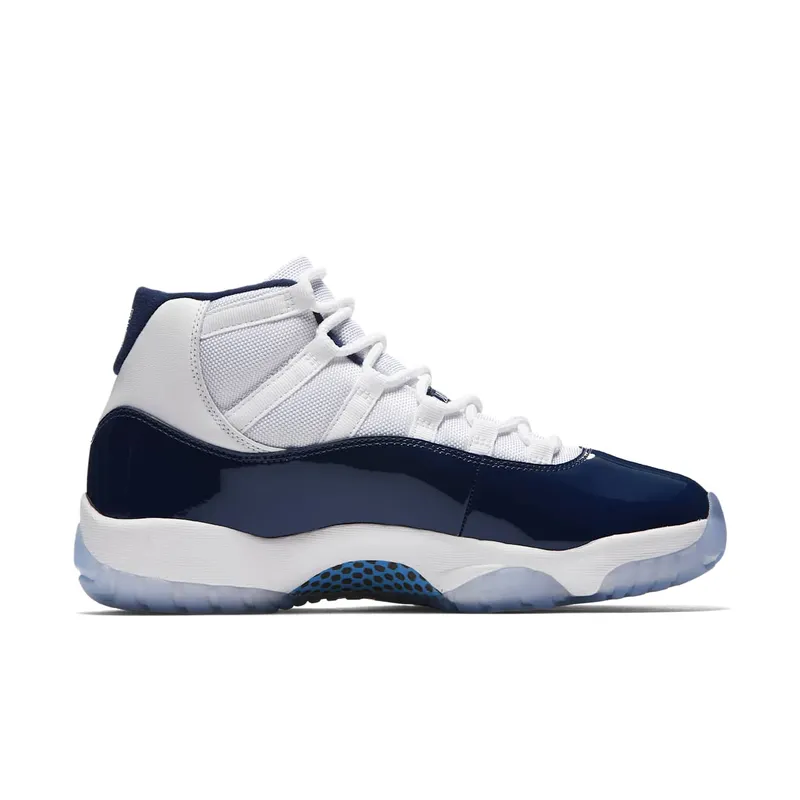 Jordan 11 Retro UNC Win Like 82 White/University Blue-Midnight Navy (378037-123)