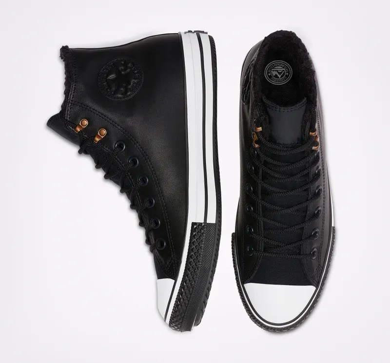 Converse Chuck Taylor All-Star Winter Hi Sherpa Leather Black (165936C)