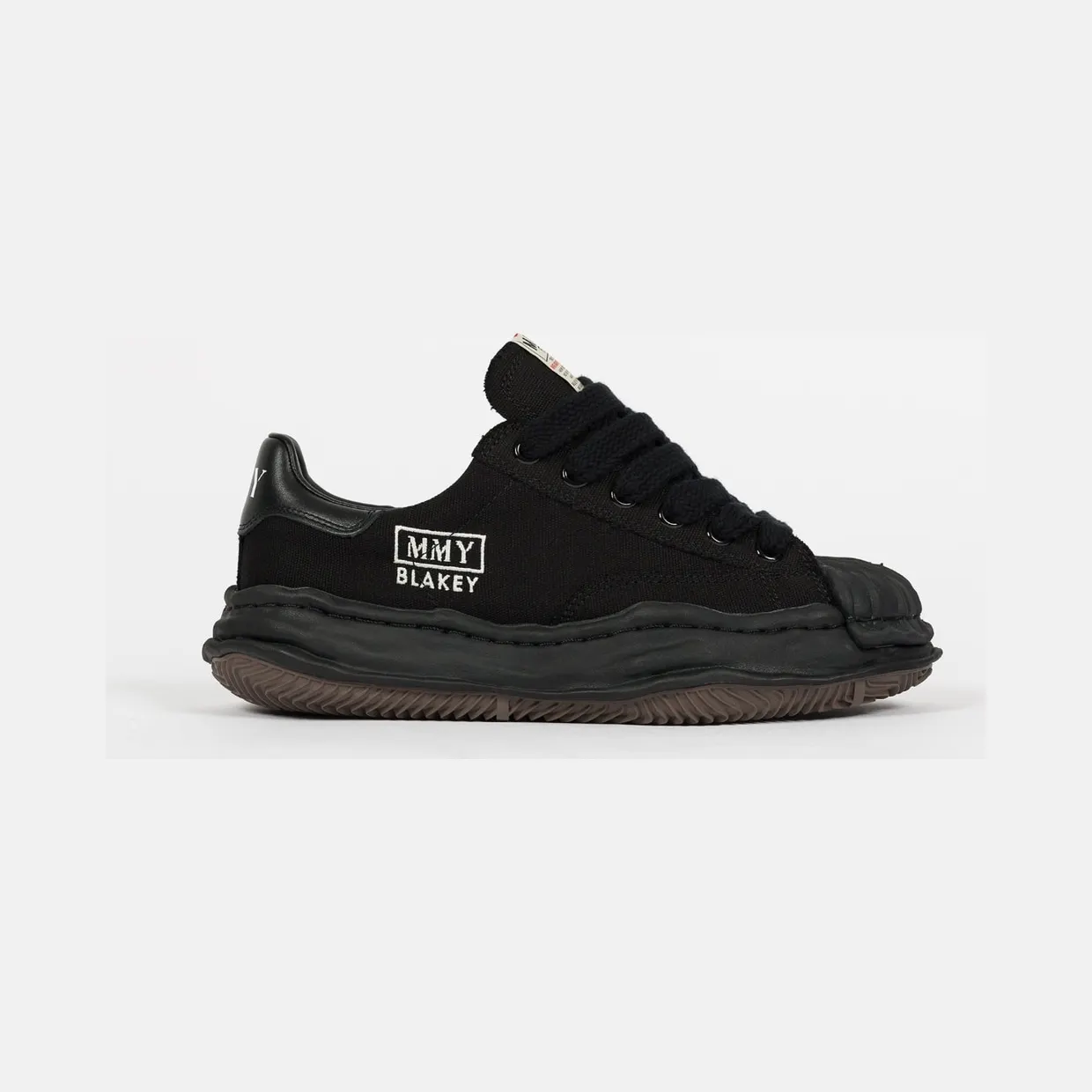 Maison Mihara Yasuhiro Blakey OG Sole Canvas Low Black (A08FW735-BLKBLK)