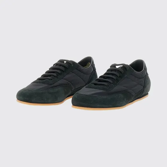 Common projects Minimal Runner Suede and Nylon Sneakers Black (52427547)