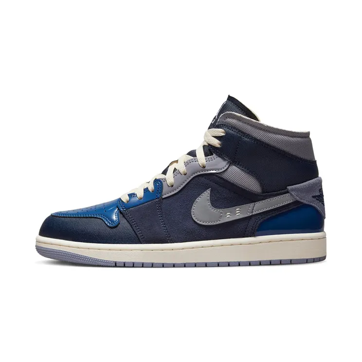 Air Jordan 1 Mid SE Craft “Obsidian / French Blue / Ashen Slate / White” (DR8868-400)