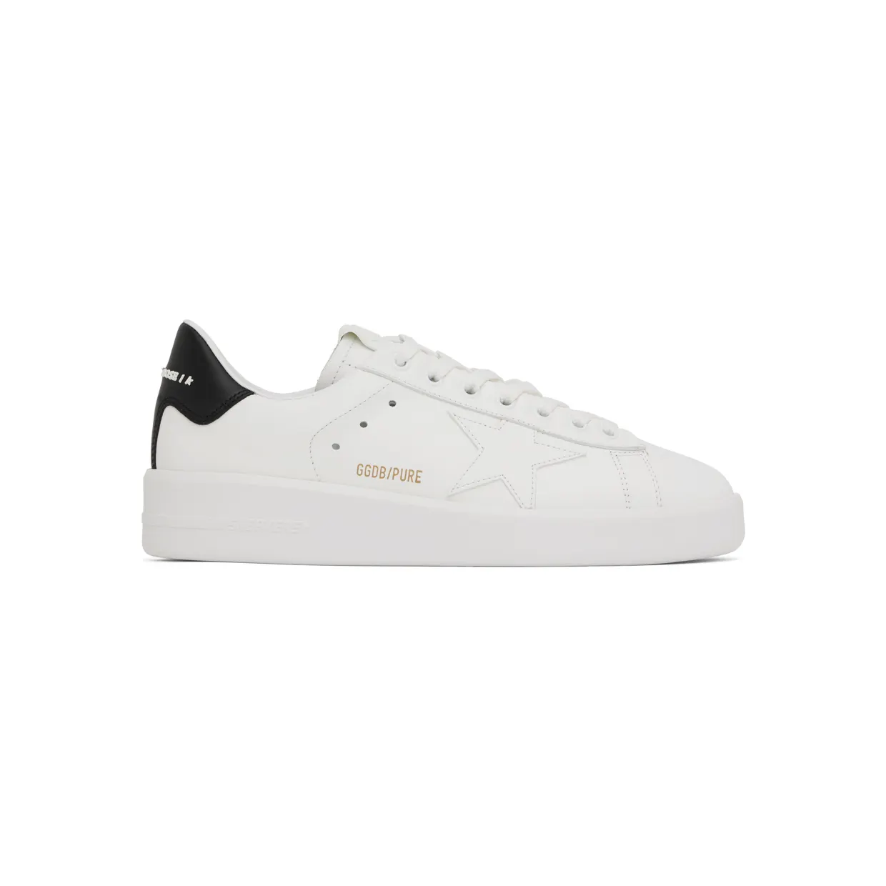 Golden Goose White & Black Purestar Sneakers (GMF00197.F000537.10283)
