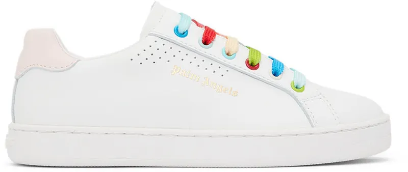 Palm Angels Kids White & Pink Palm 1 (PGIA002S22LEA0020130)