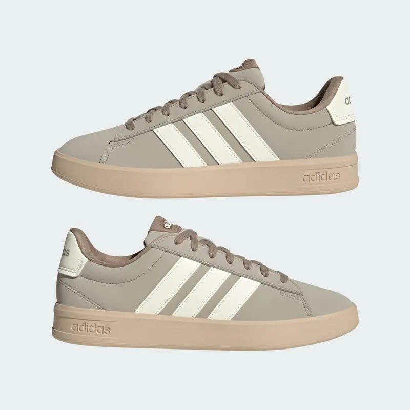 Adidas GRAND COURT 3.0 Shoes Light Brown / Off White / Chalky Brown (KH9533)
