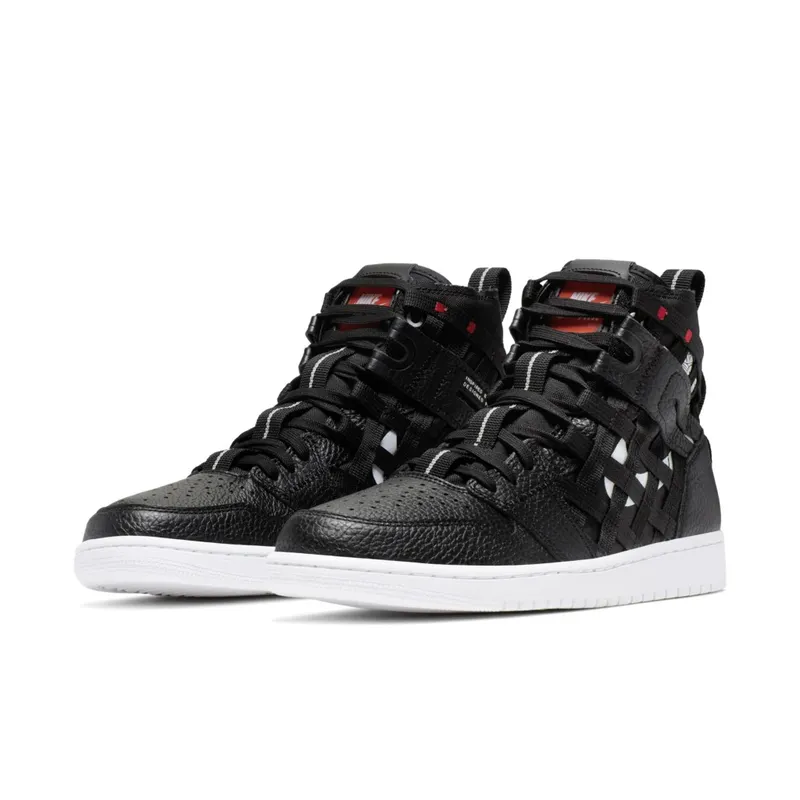 Jordan 1 Cargo Black White Black/White-Metallic Silver-Orange Blaze-University Red (CD6757-001)