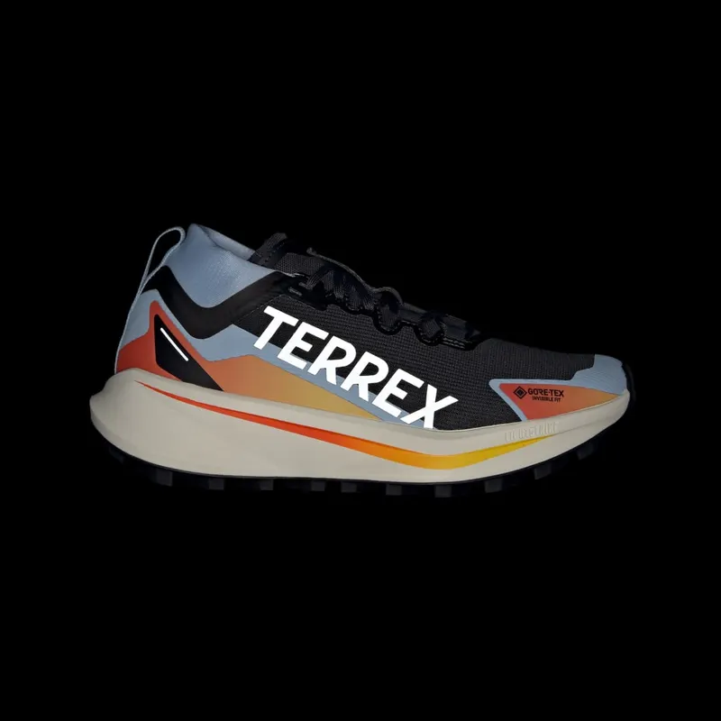 Adidas Terrex Agravic GTX Trail Running Core Black / Cloud White / Glow Blue (JQ9158)