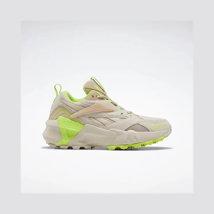 Reebok Aztrek Double Mix Trail Schoenen Stucco / Modern Beige / Neon Lime