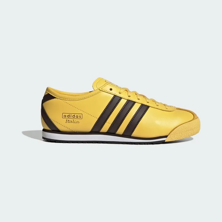 adidas Italia 70s “Spring Yellow / Dark Brown / Core Black” (JQ9071)