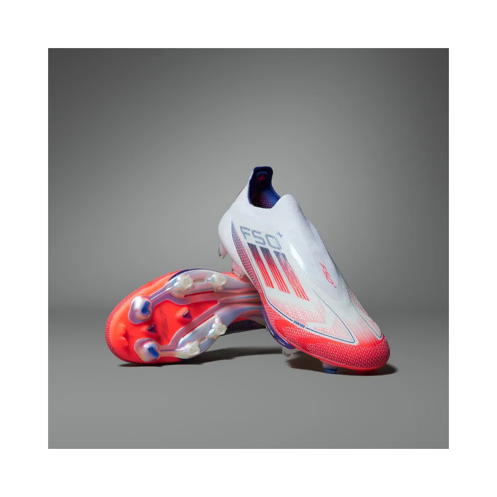 adidas F50+ Elite Laceless FG Cloud White Solar Red (IF1276)