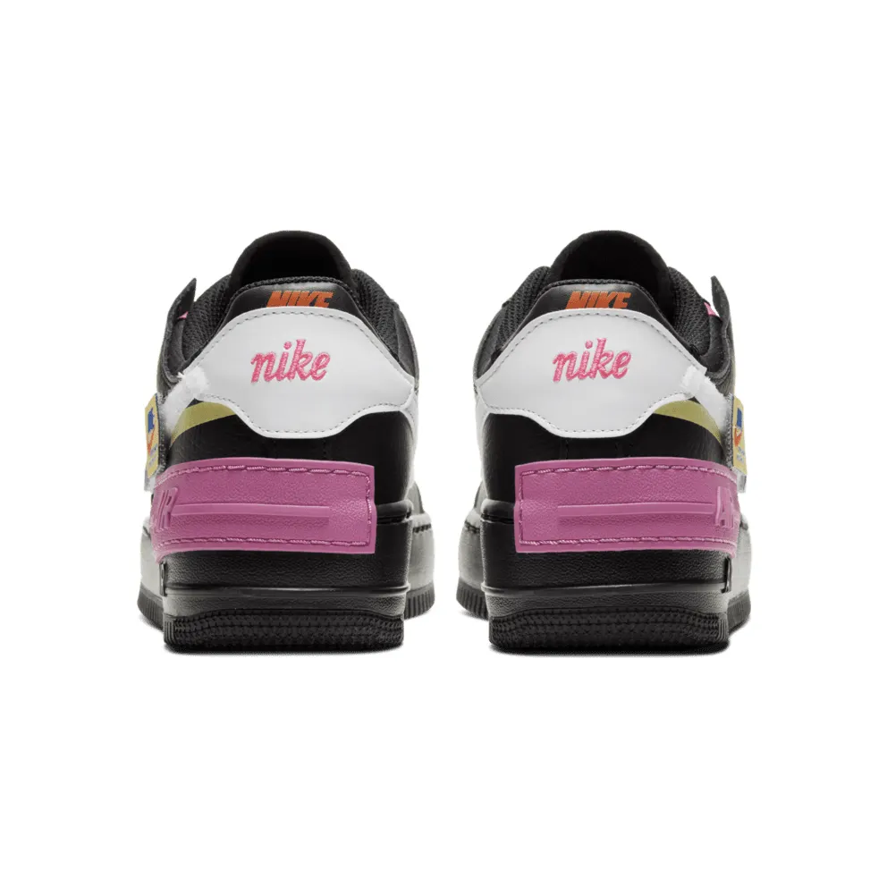 Nike Air Force 1 Shadow Removable Patches Black Pink (W) Black/Limelight-Cosmic Fuchsia-White (CU4743-001)