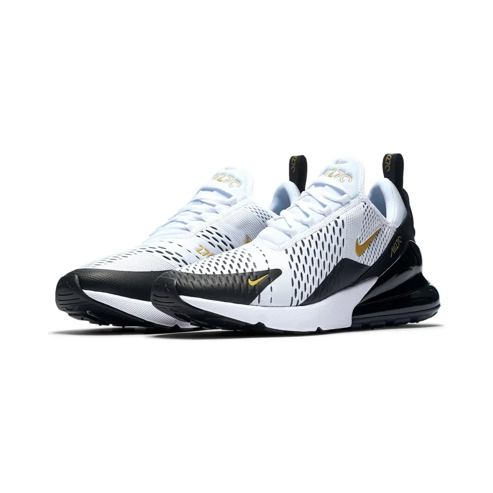 Nike Air Max 270 White Metallic Gold Black White/Metallic Gold-Black (AV7892-100)