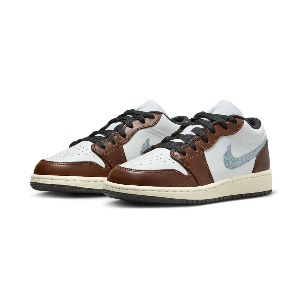 Air Jordan 1 Low GS “Brown White Blue” (FQ8156-142)