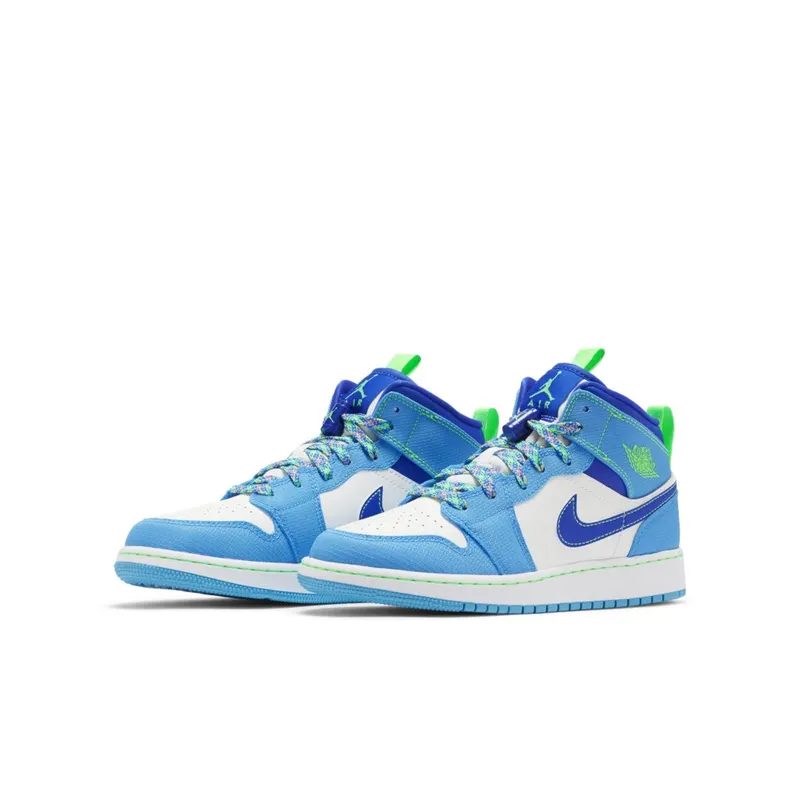 Jordan 1 Mid Sprite Blue (GS) (DA8010-400)