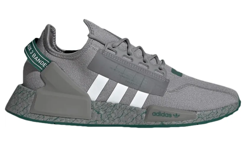 adidas NMD R1 V2 Crackled Grey Collegiate Green (GZ6551)