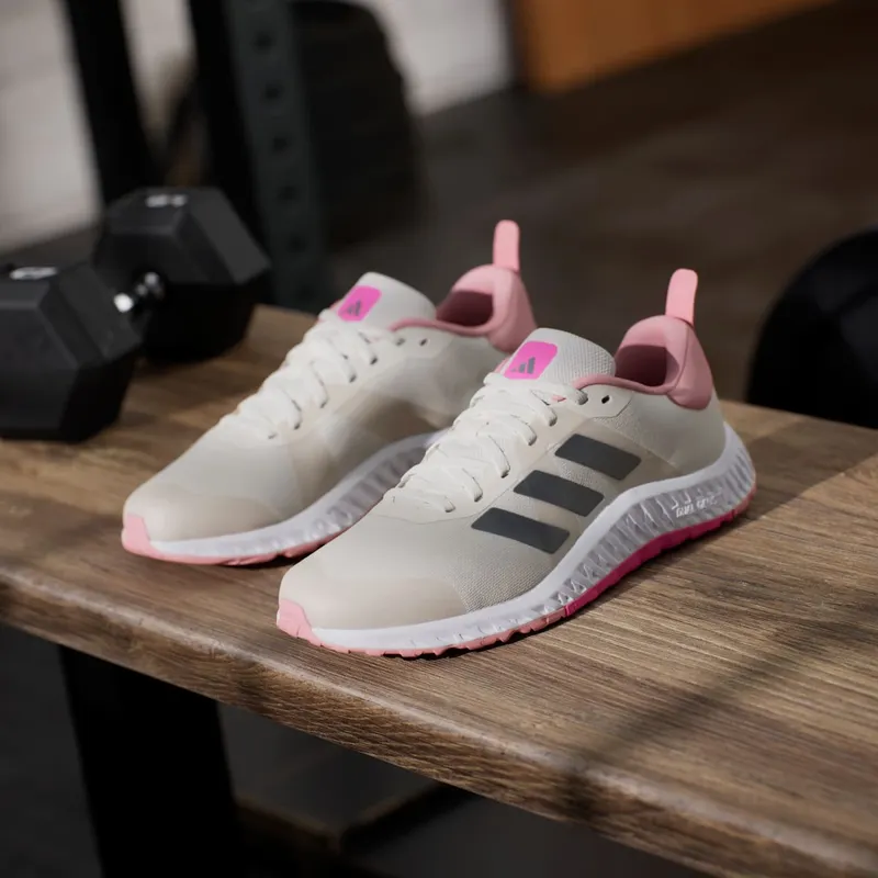 adidas Everyset Trainer Chalk White Iron Metallic Lucid Pink (ID8661)