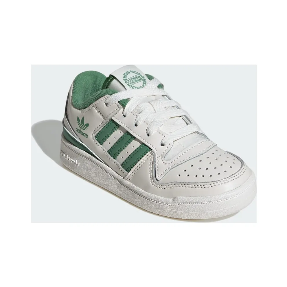adidas Forum Low CL Shoes Kids Cloud White / Preloved Green / Preloved Green (ID8719)