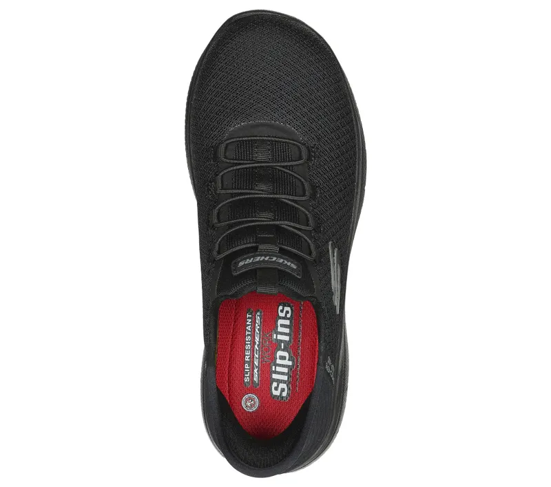 Skechers Slip-ins Work: Summits SR – Enslee – Black – “Black” (108144EC BBK)