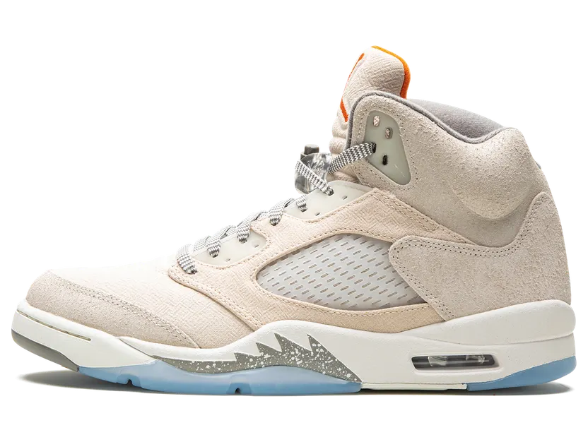 Air Jordan 5 Retro SE Craft Light Orewood Brown/Flat Pewter/Sail/Safety Orange (FD9222-180)