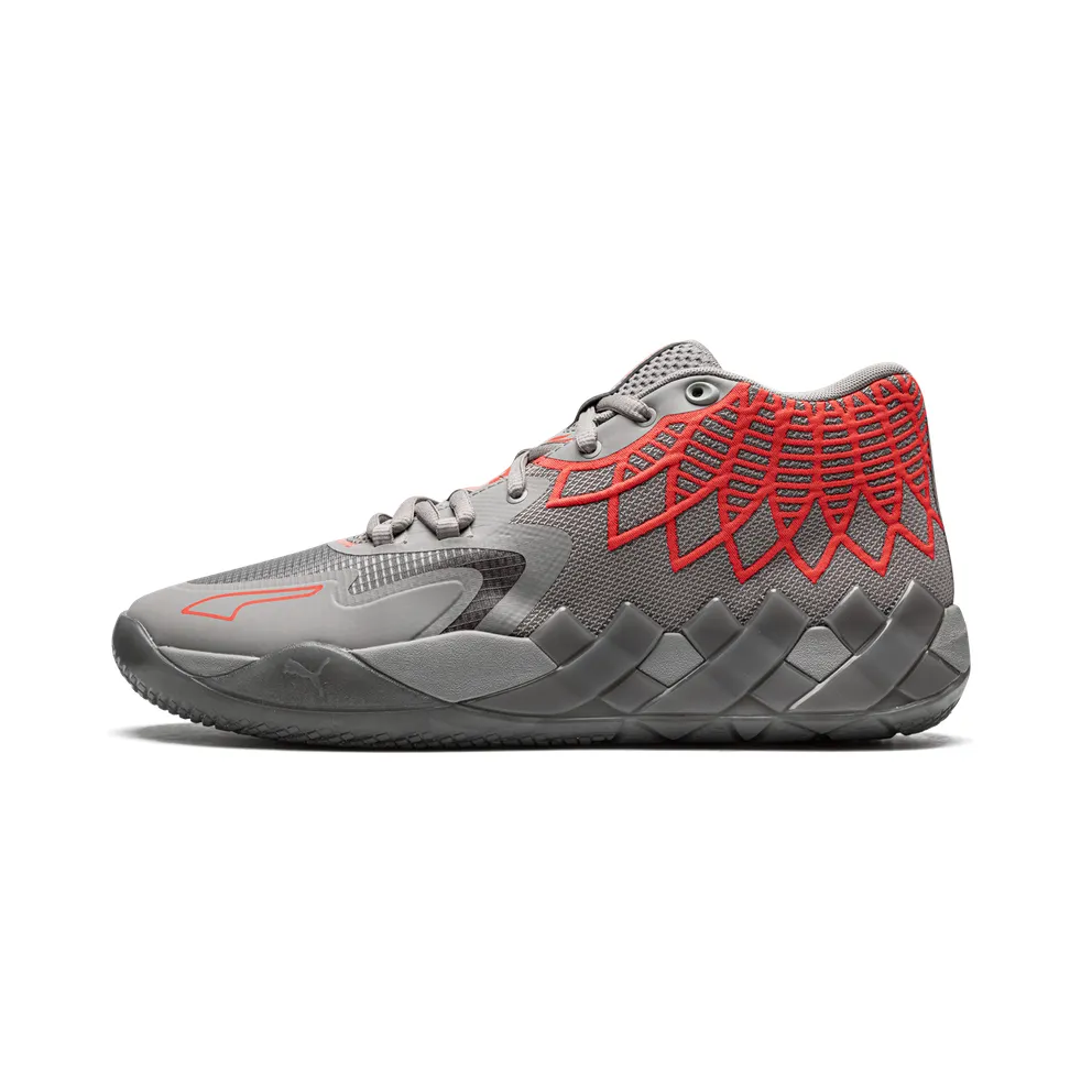 Puma MB.01 Basketballschuhe Grau/Rot (376443-09)