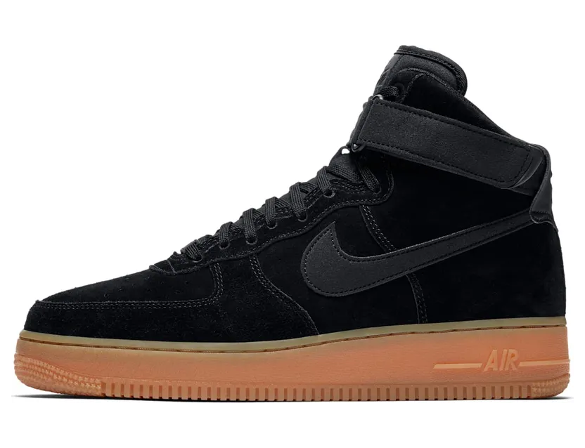 Nike Air Force 1 High 07 Lv8 Suede Black/Black-Gum Med Brown