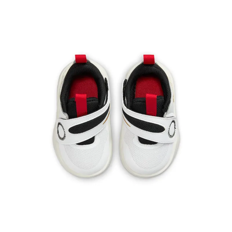 Nike Team Hustle D 11 White Metallic Gold University Red Black (DV8995-104)