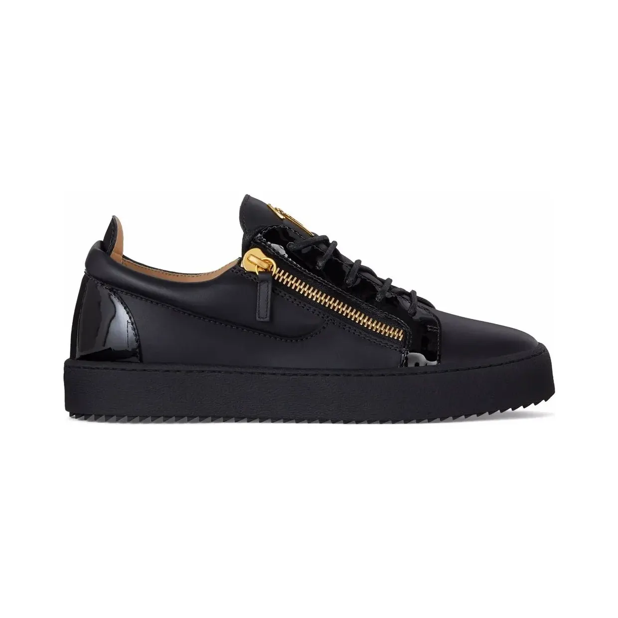 Giuseppe Zanotti Frankie mit doppeltem Reißverschluss “Black” (RU00010003)