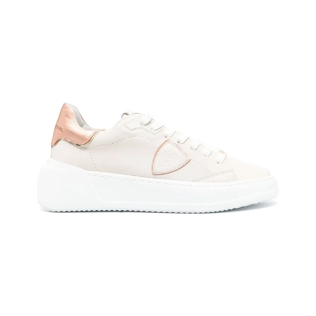 Philippe Model Paris Tres Temple low-top sneakers – Beige (BJLDWM03)