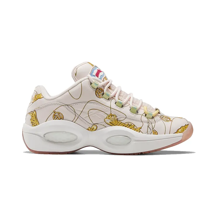 Reebok Question Low BBC Ice Cream Name Chains White/Pink Tint (Other Brands Reebok)