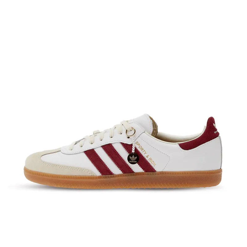 Adidas Samba OG Sporty & Rich White Collegiate Burgundy (IF5660)