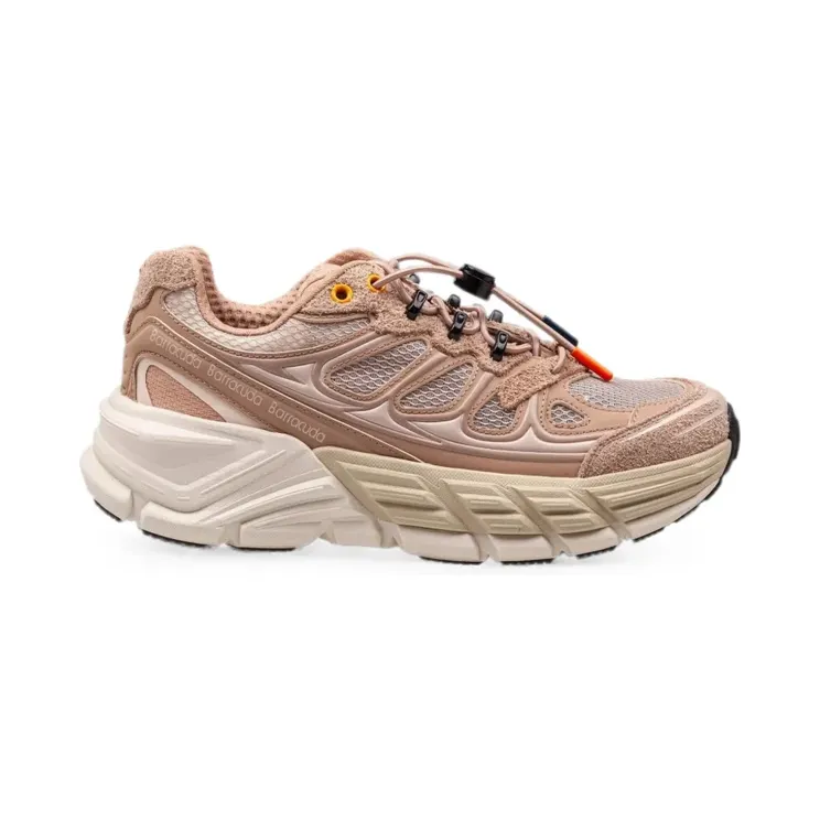 Barracuda Round-One sneakers met vlakken – Beige (BD1570B00ROU23Q307)