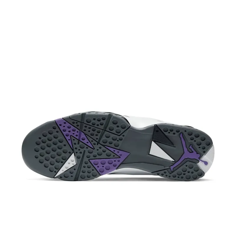 Jordan 7 Retro Flint (2021) – “White / Flint Grey / Black / Varsity Purple” (CU9307-100)