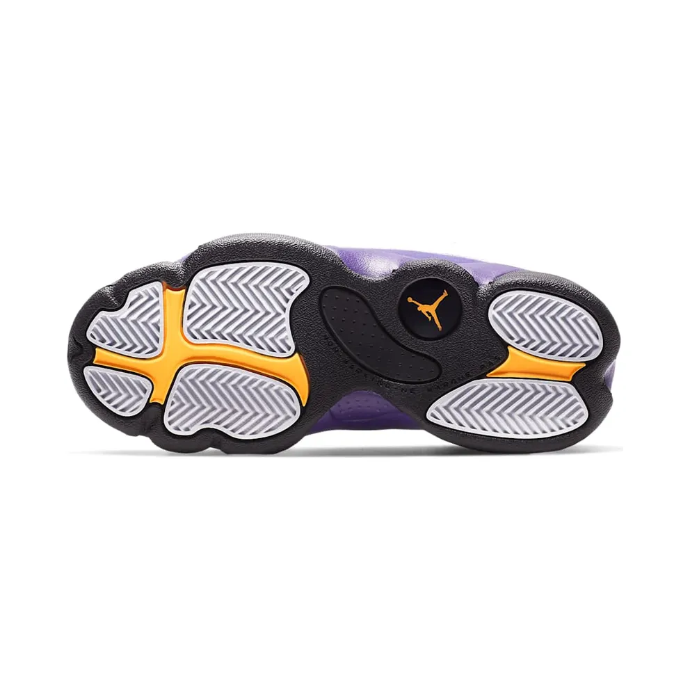 Jordan 13 Retro Lakers (PS) White/Black-Court Purple-University Gold (414575-105)