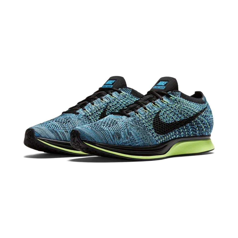 Nike Flyknit Racer Blue Lagoon Volt “Gecko” (526628-401)