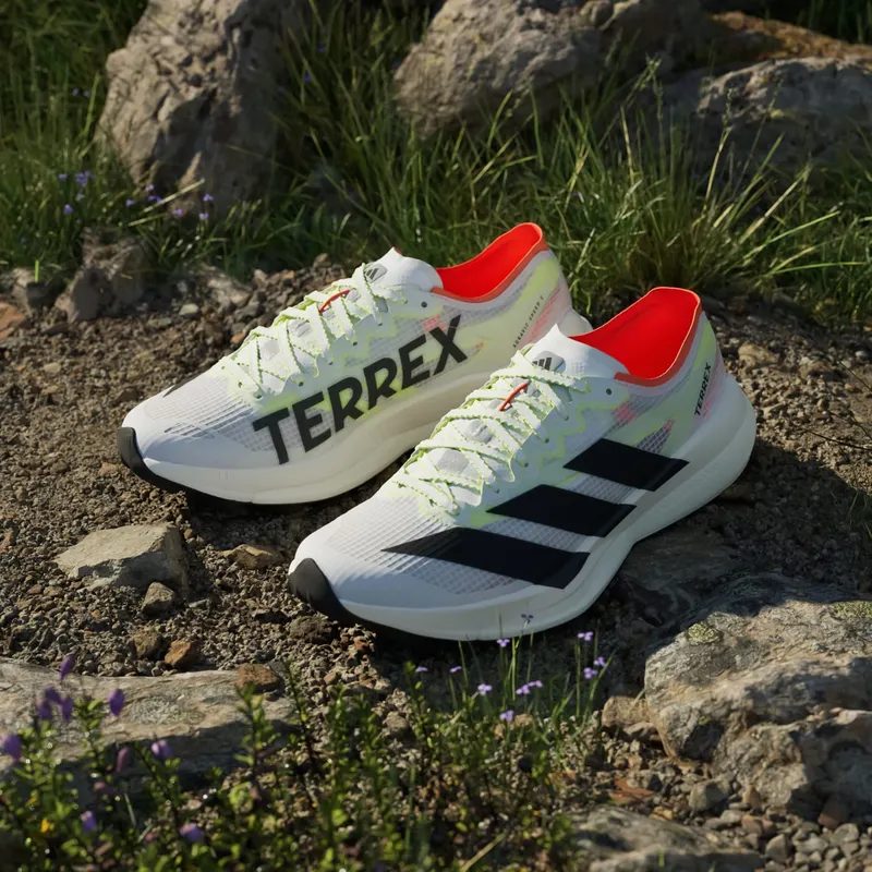 Adidas Terrex Agravic Speed 2 Trail Running Shoes Cloud White / Core Black / Semi Impact Orange (JS3536)
