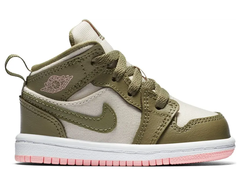 Jordan 1 Mid Trooper Bleached Coral (TD) (644507-225)