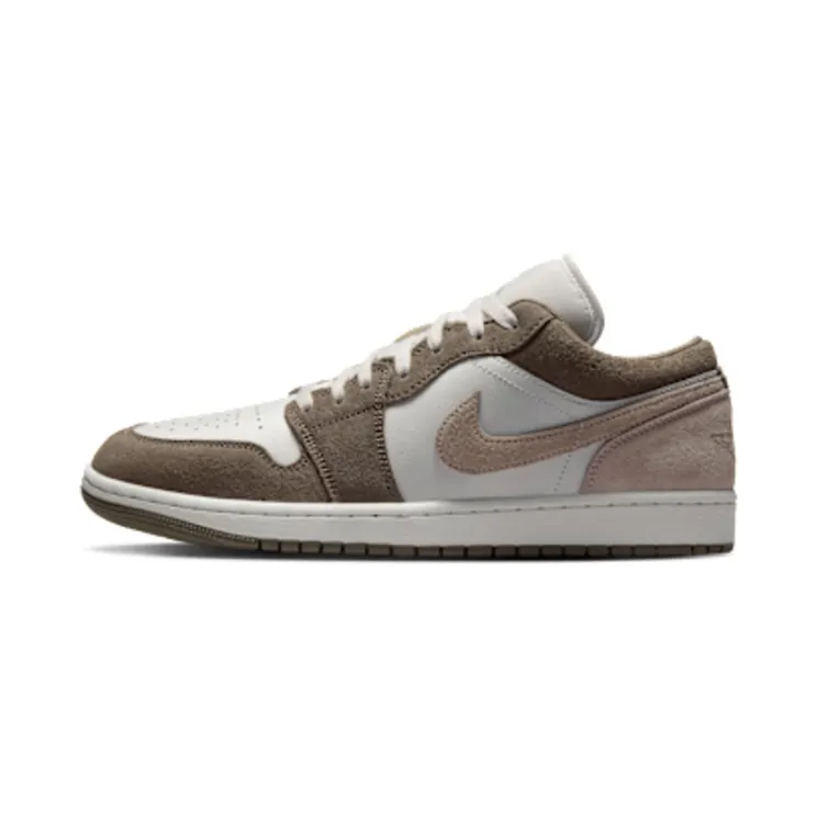 Jordan 1 Low “Olive Grey / Summit White / Pale Ivory / Enigma Stone” (553558-046)