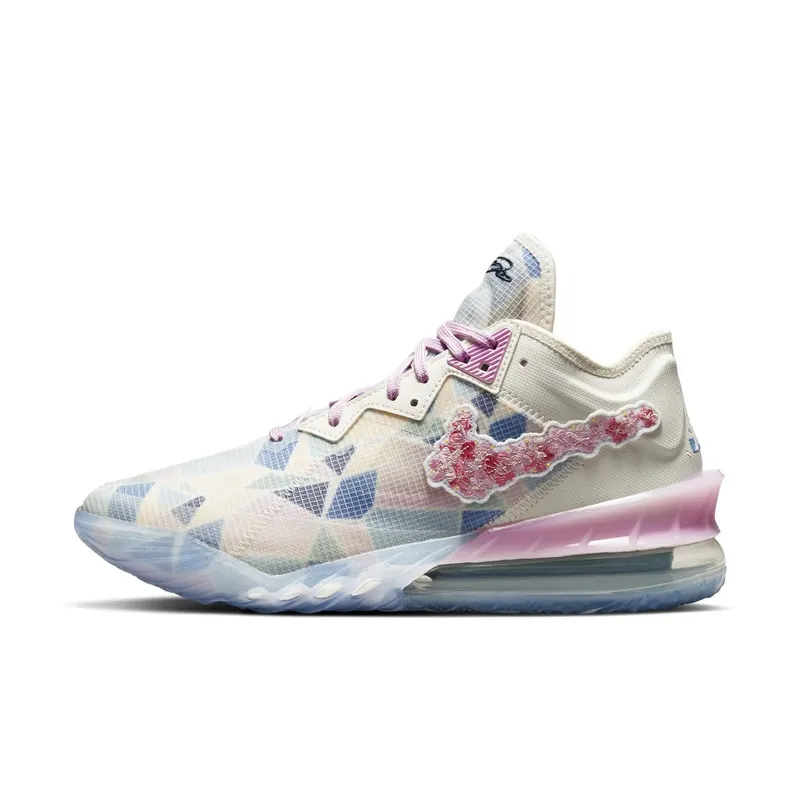 Nike LeBron 18 Low atmos Cherry Blossom – “Natural / Multi / Cherry Blossom” (CV7562-101)