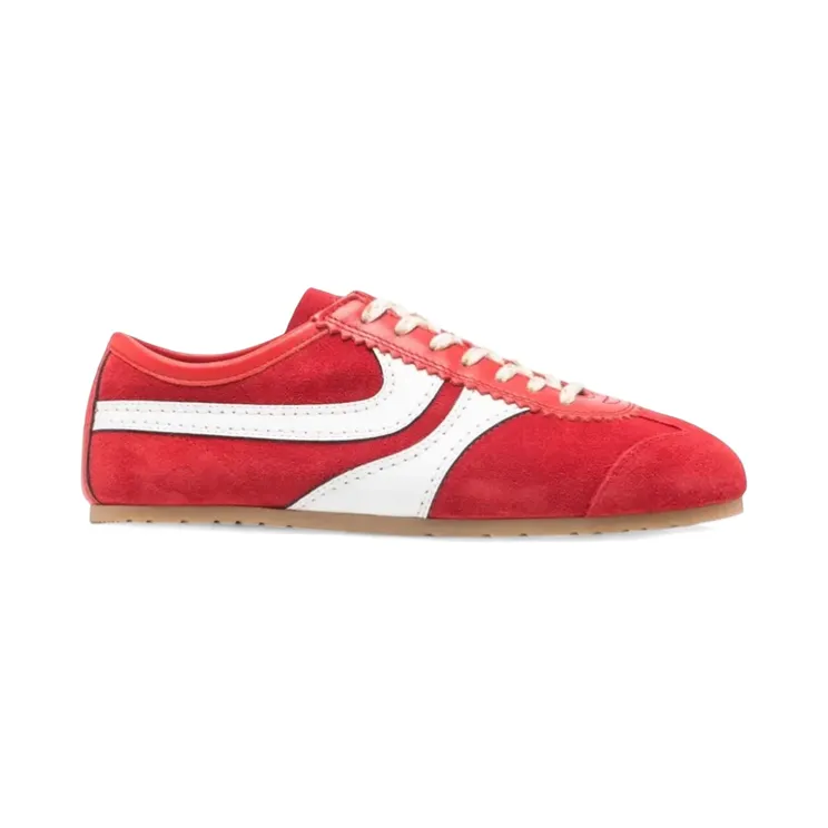 Dries Van Noten Suede Capsule Sneakers Red White (261-011722-0126-352)