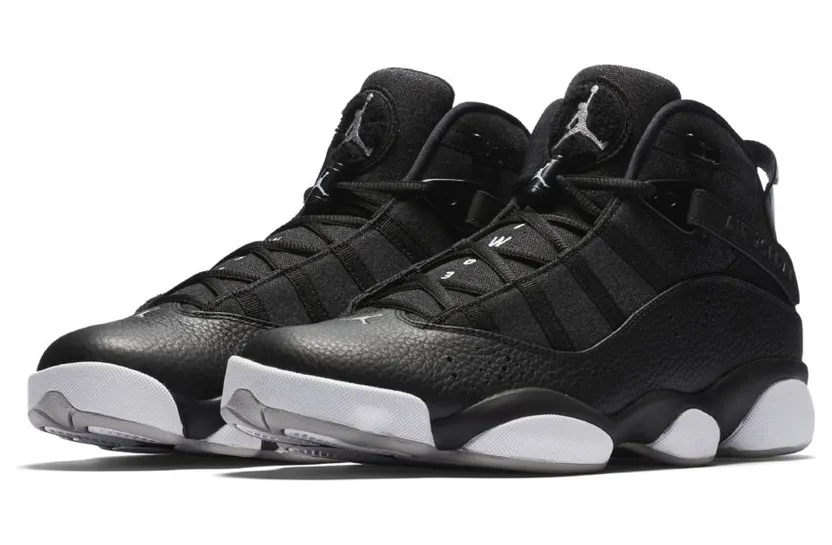 Jordan 6 Rings Black Matte Silver