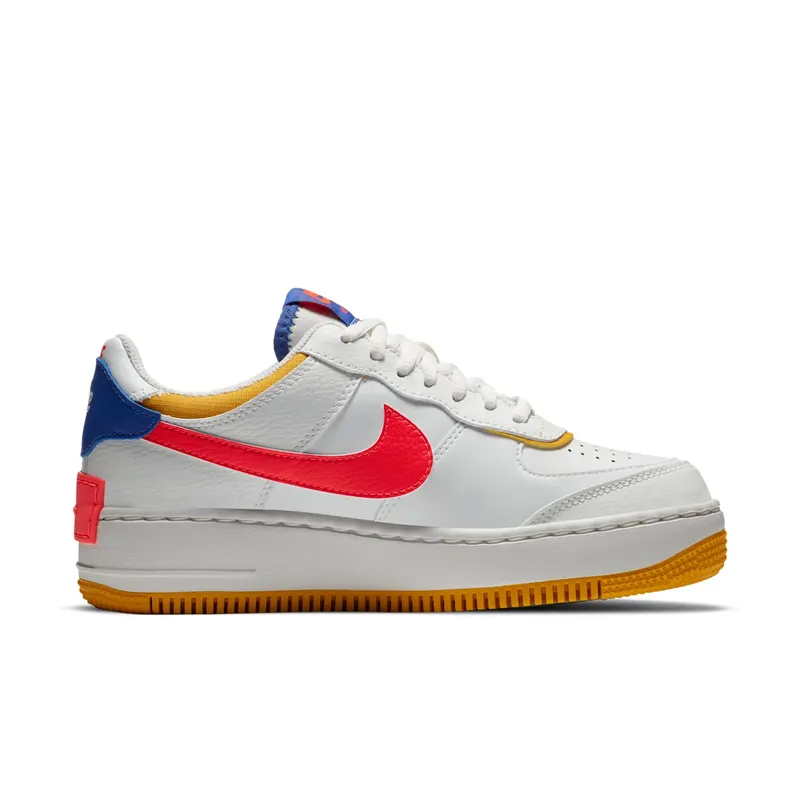 Nike Air Force 1 Shadow White Flash Crimson Astronomy Blue (W) Summit White/Flash Crimson-Dark Sulfur-Astronomy Blue (CI0919-105)