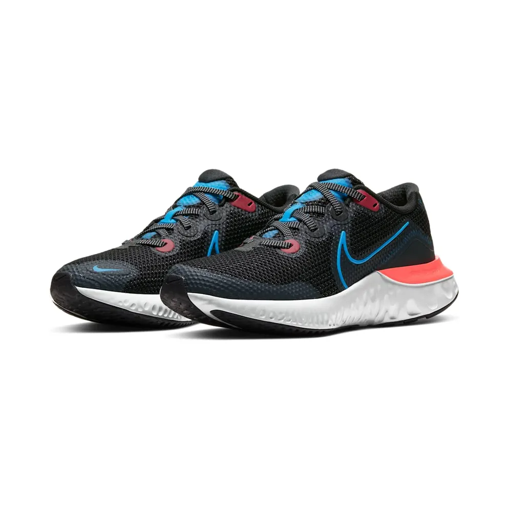 Nike Renew Run Black Laser Blue (GS) Black/Laser Crimson/Dark Smoke (CT1430-090)