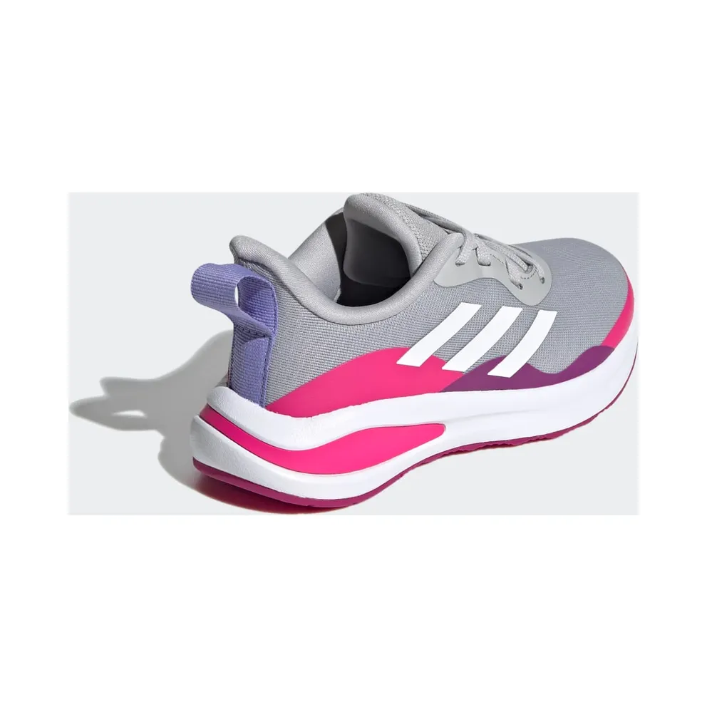 Adidas FortaRun Lace Running Shoes Grey Two / Cloud White / Shock Pink (H04105)